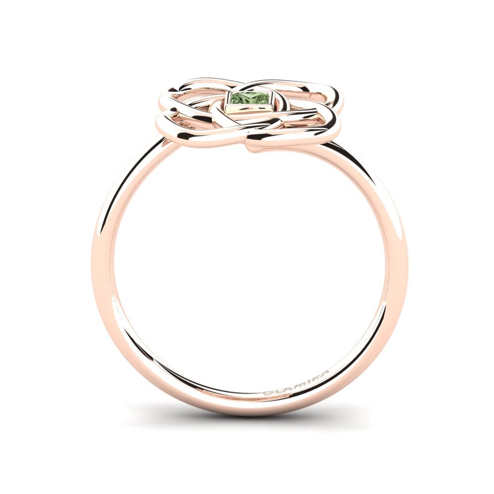 Princesa Diamante Verde Anillo Cilibmo
