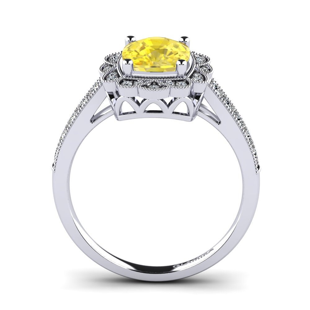 Yellow Sapphire Engagement Ring Cindi