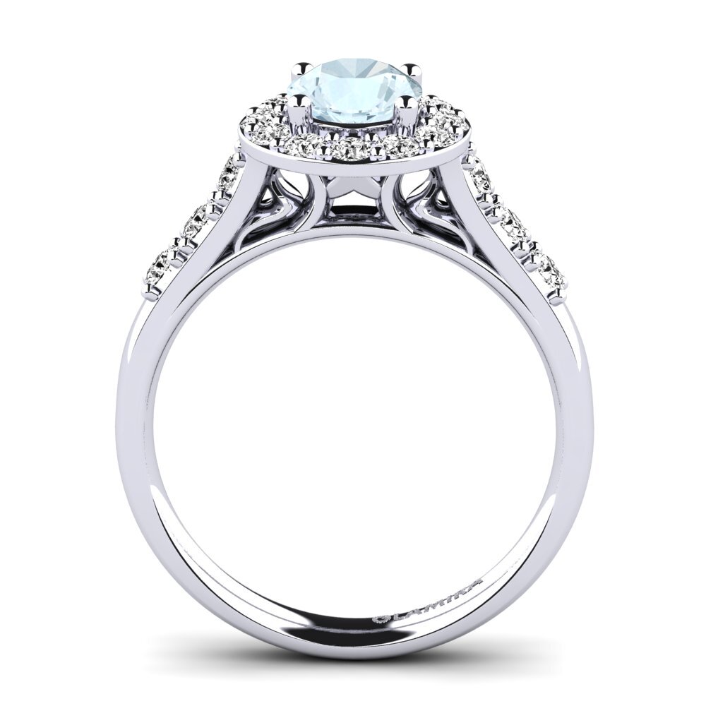 Aquamarine Engagement Ring Cindy