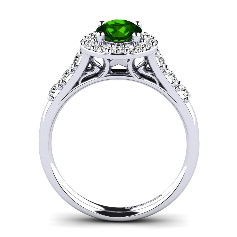 Green Tourmaline Engagement Ring Cindy