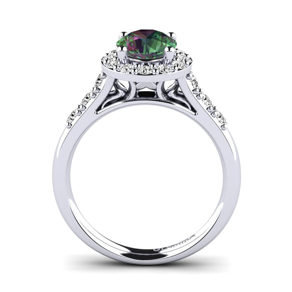 Topacio Místico Anillo de compromiso Cindy 1.0 crt