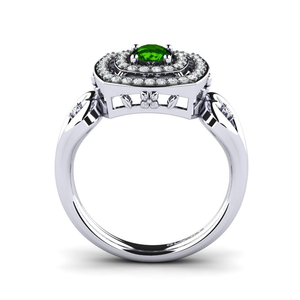 Green Tourmaline Engagement Ring Cinthia