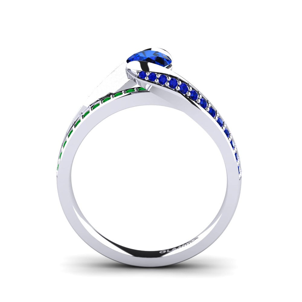 Sapphire (Lab Created) Engagement Ring Clariss