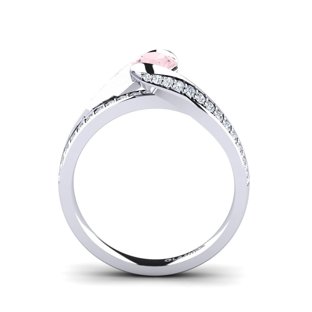 Rose Quartz Engagement Ring Clariss