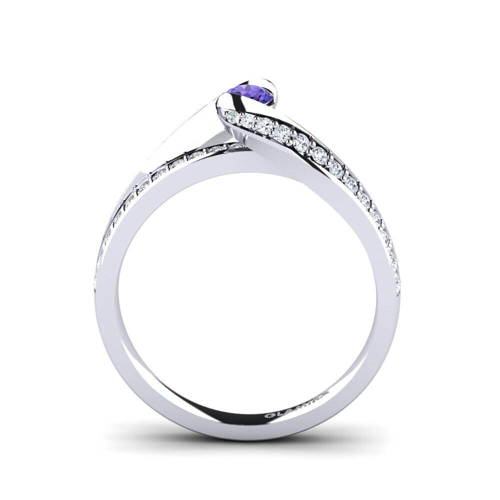 Tanzanite Engagement Ring Clariss 0.16 crt