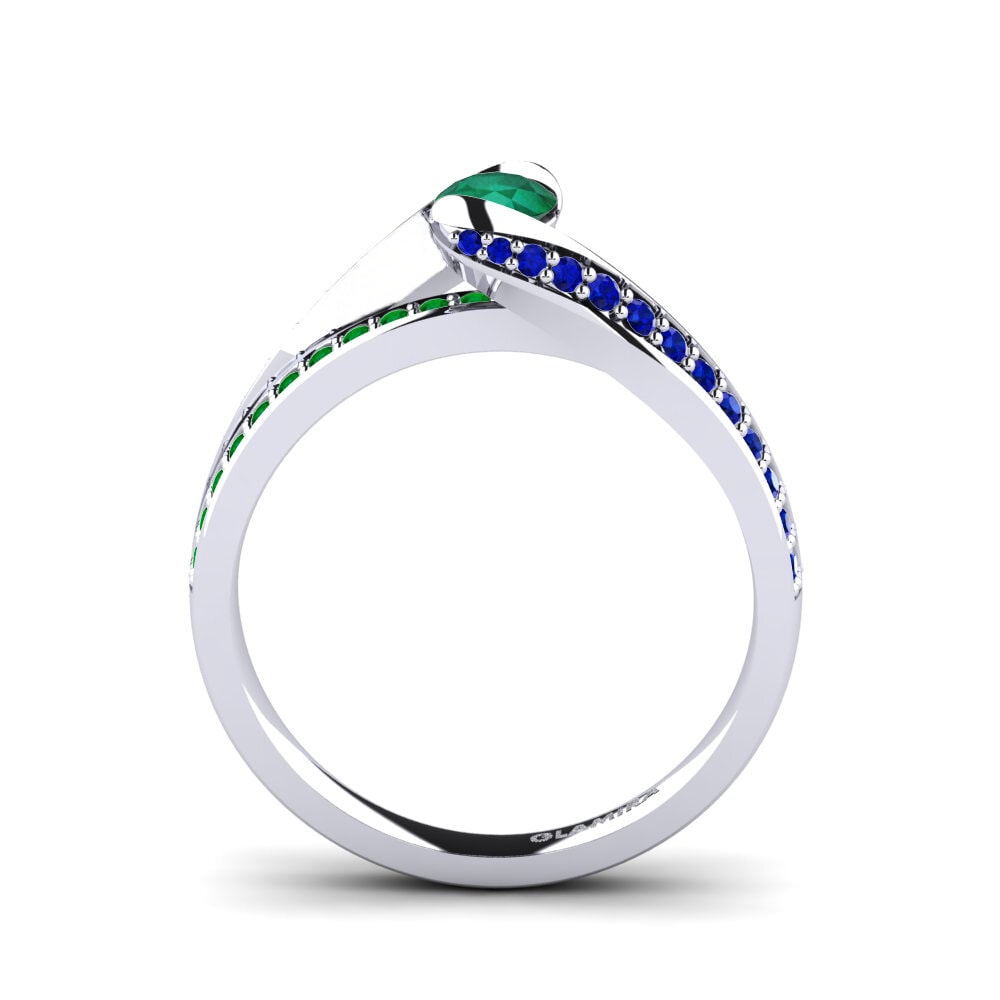 Emerald Engagement Ring Clariss 0.25 crt