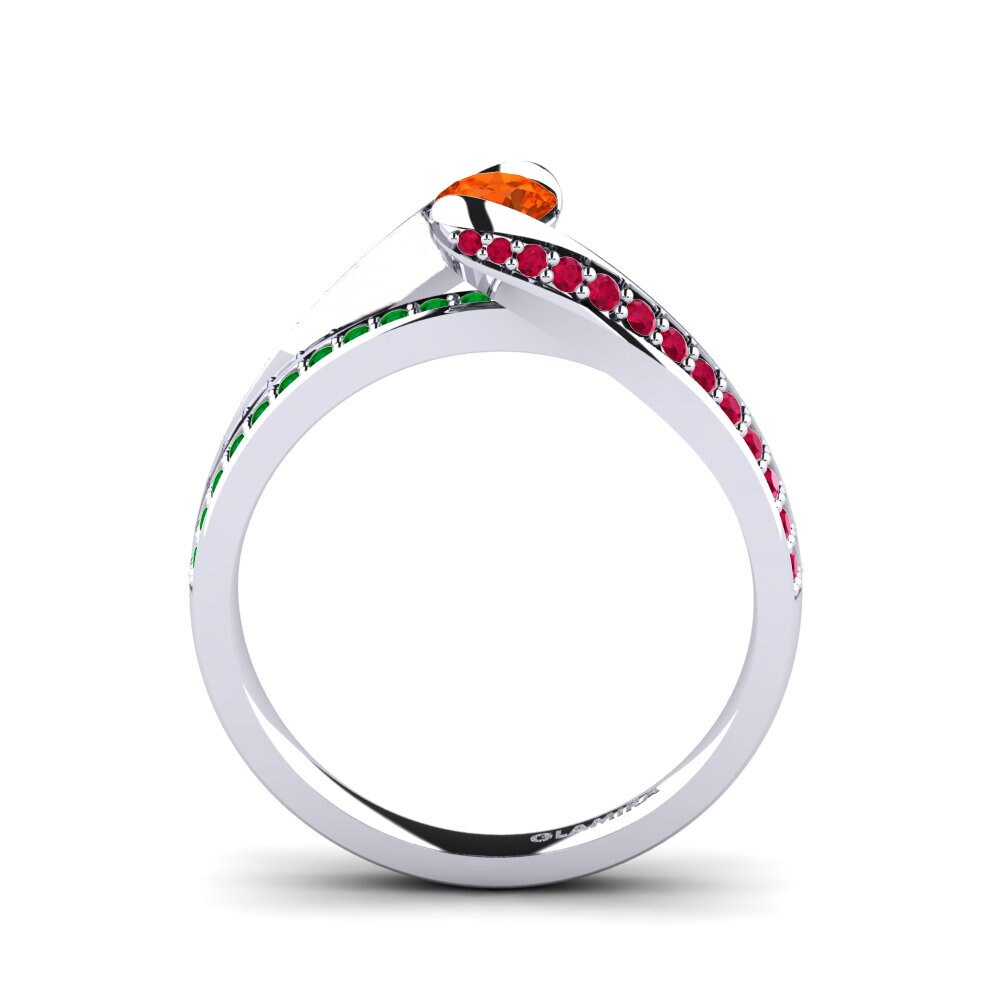 Fire-Opal Engagement Ring Clariss 0.25 crt
