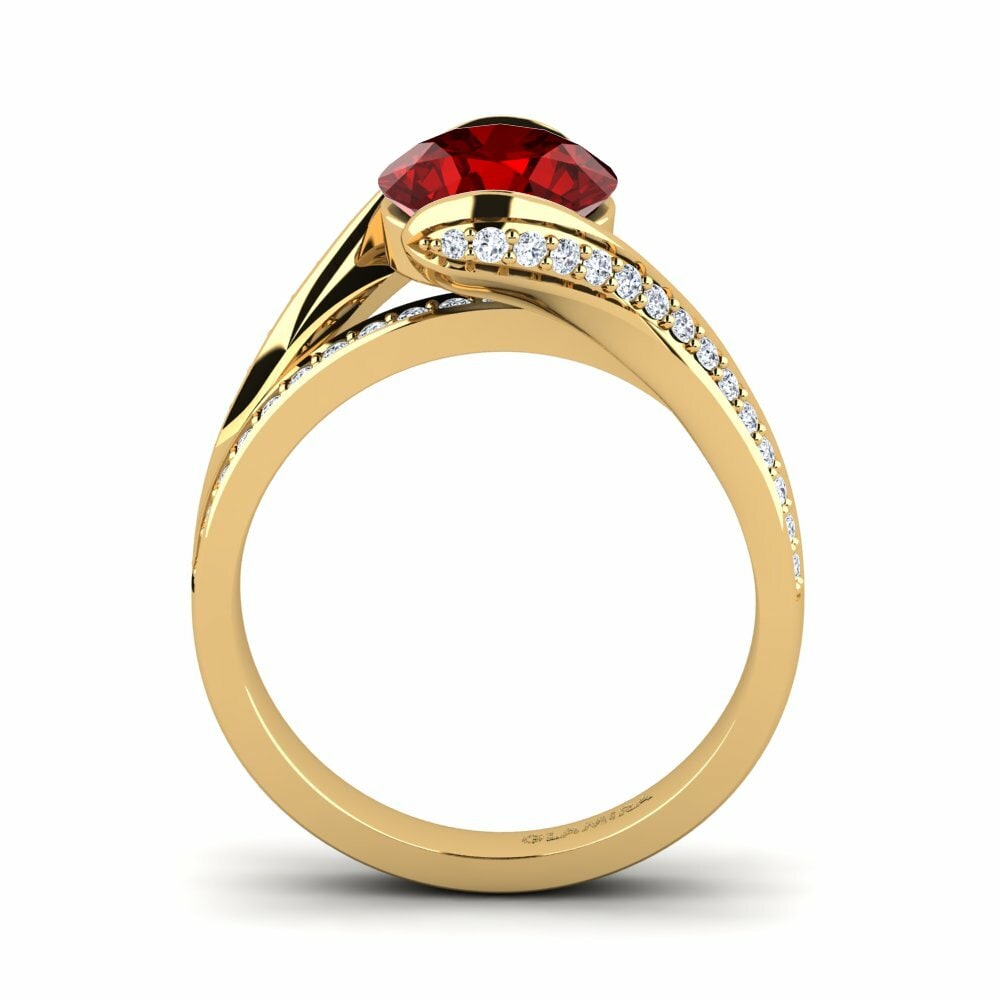 Ruby (Lab Created) Engagement Ring Clariss 2.0crt