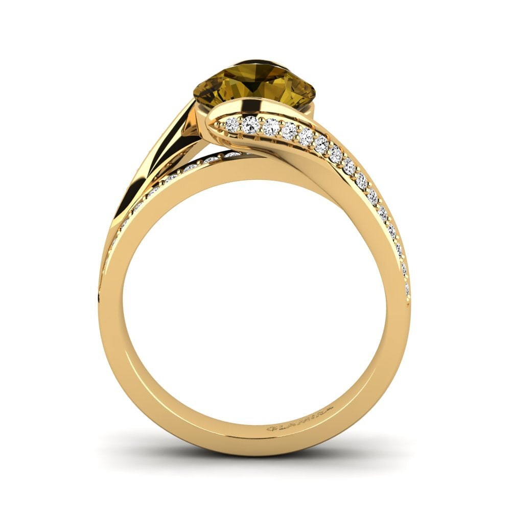 Circón Marrón Anillo de compromiso Clariss 2.0crt