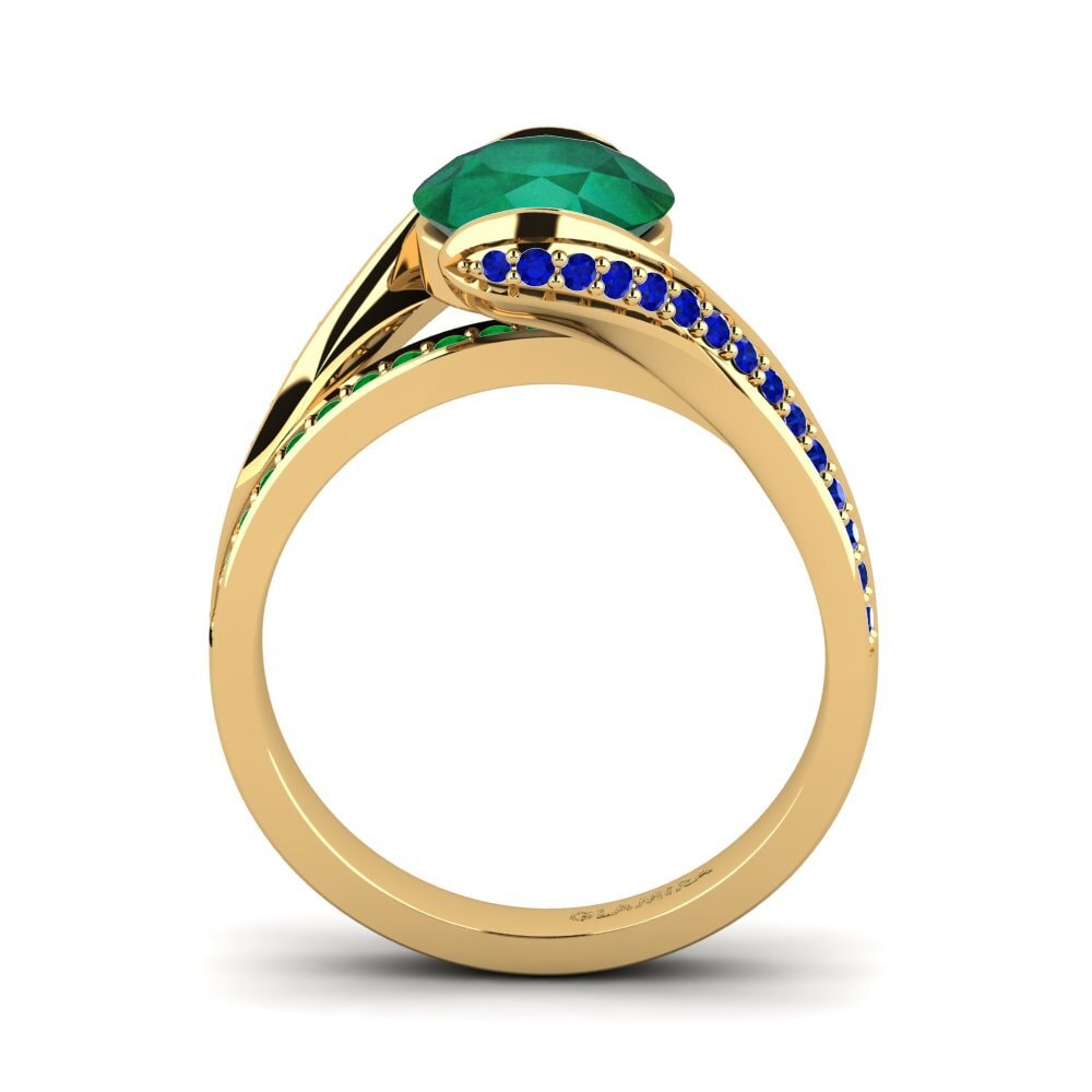 Emerald Engagement Ring Clariss 2.0crt
