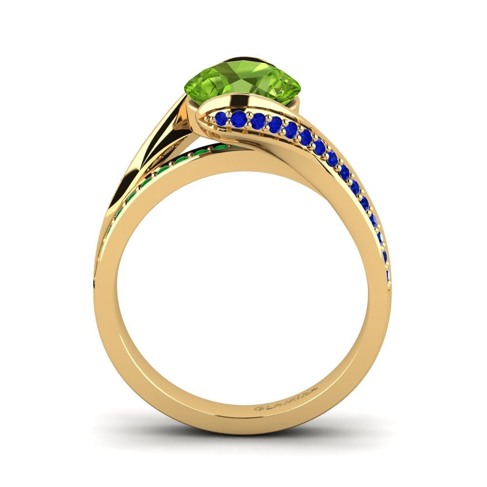 Peridot Engagement Ring Clariss 2.0crt