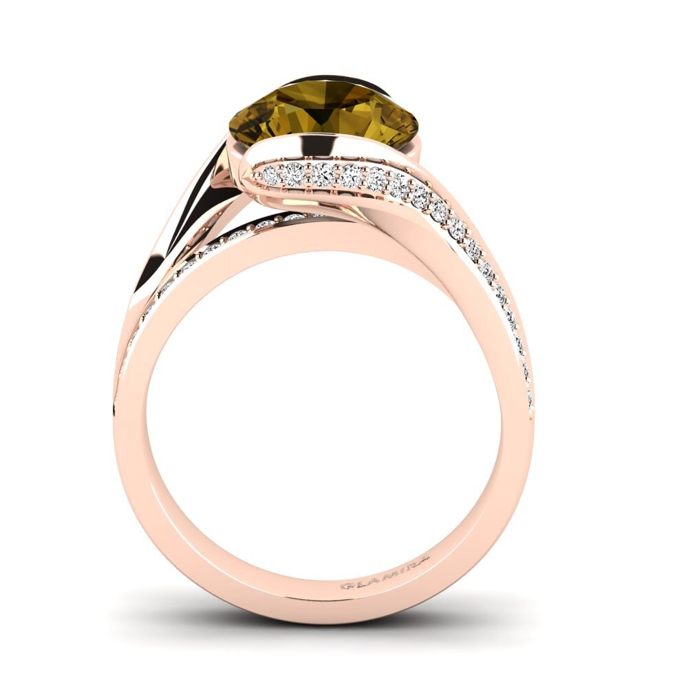 Circón Marrón Anillo de compromiso Clariss 3.0crt