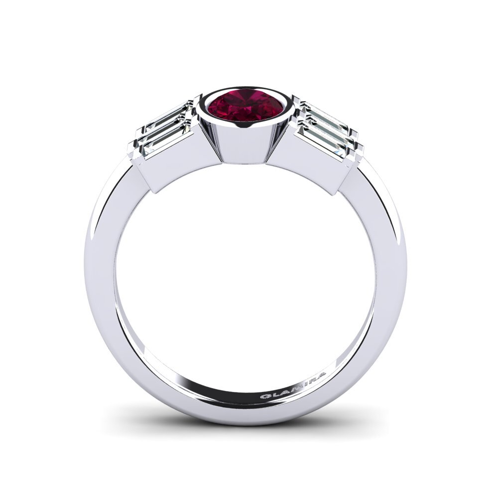 Rhodolite Garnet Engagement Ring Cleansing