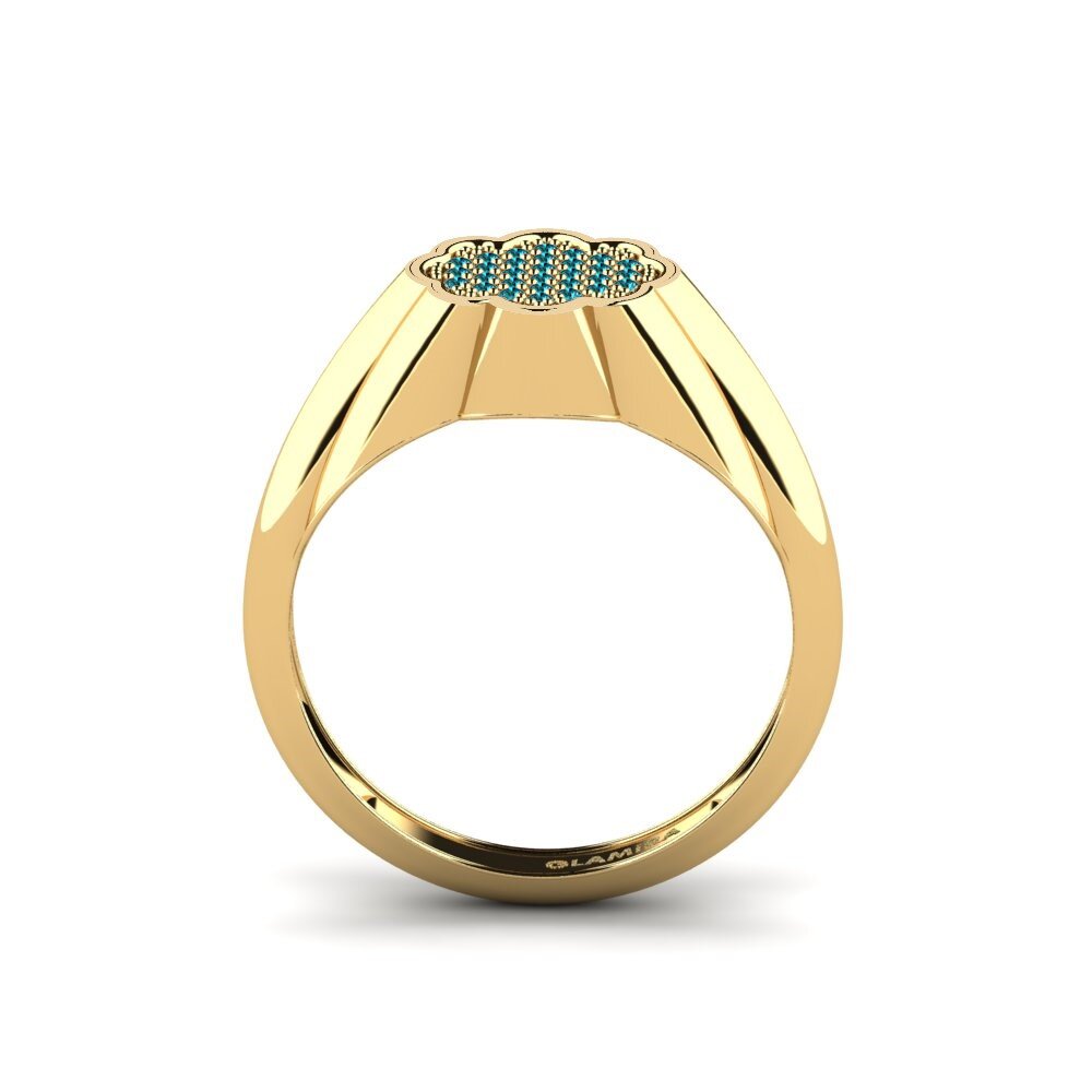Diamant Bleu Bague Clezio