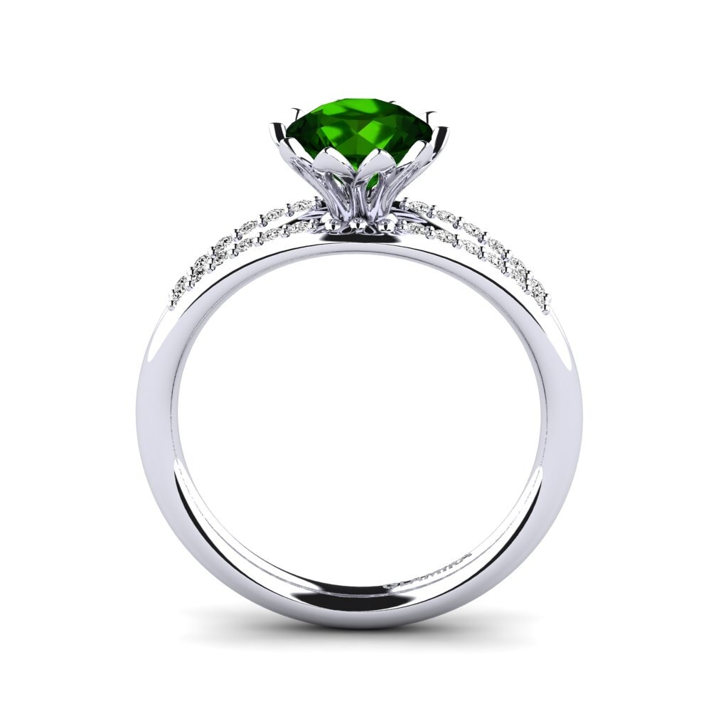 Green Tourmaline Women's Ring Clom