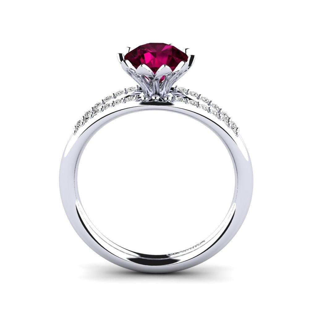 Rhodolite Garnet Women's Ring Clom