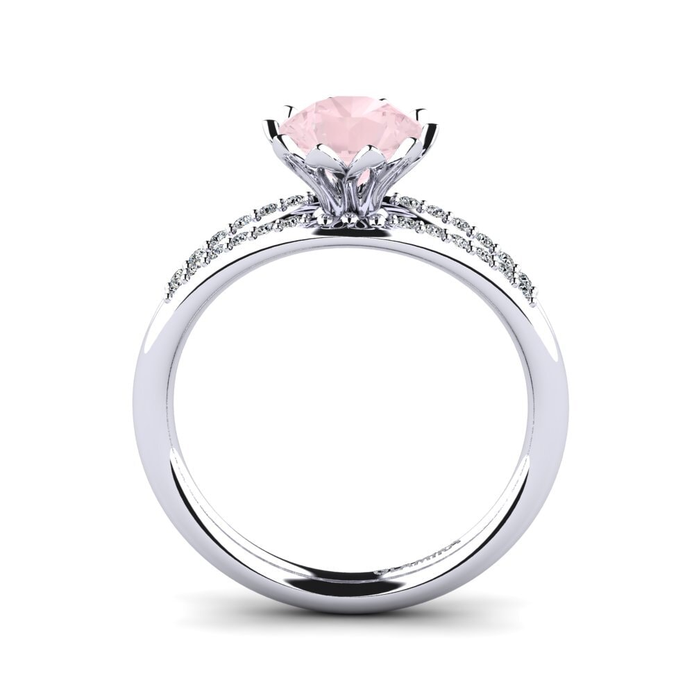 Rose Quartz Women's Ring Clom