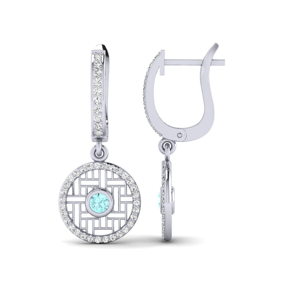 Aguamarina Pendiente de mujer Clothette
