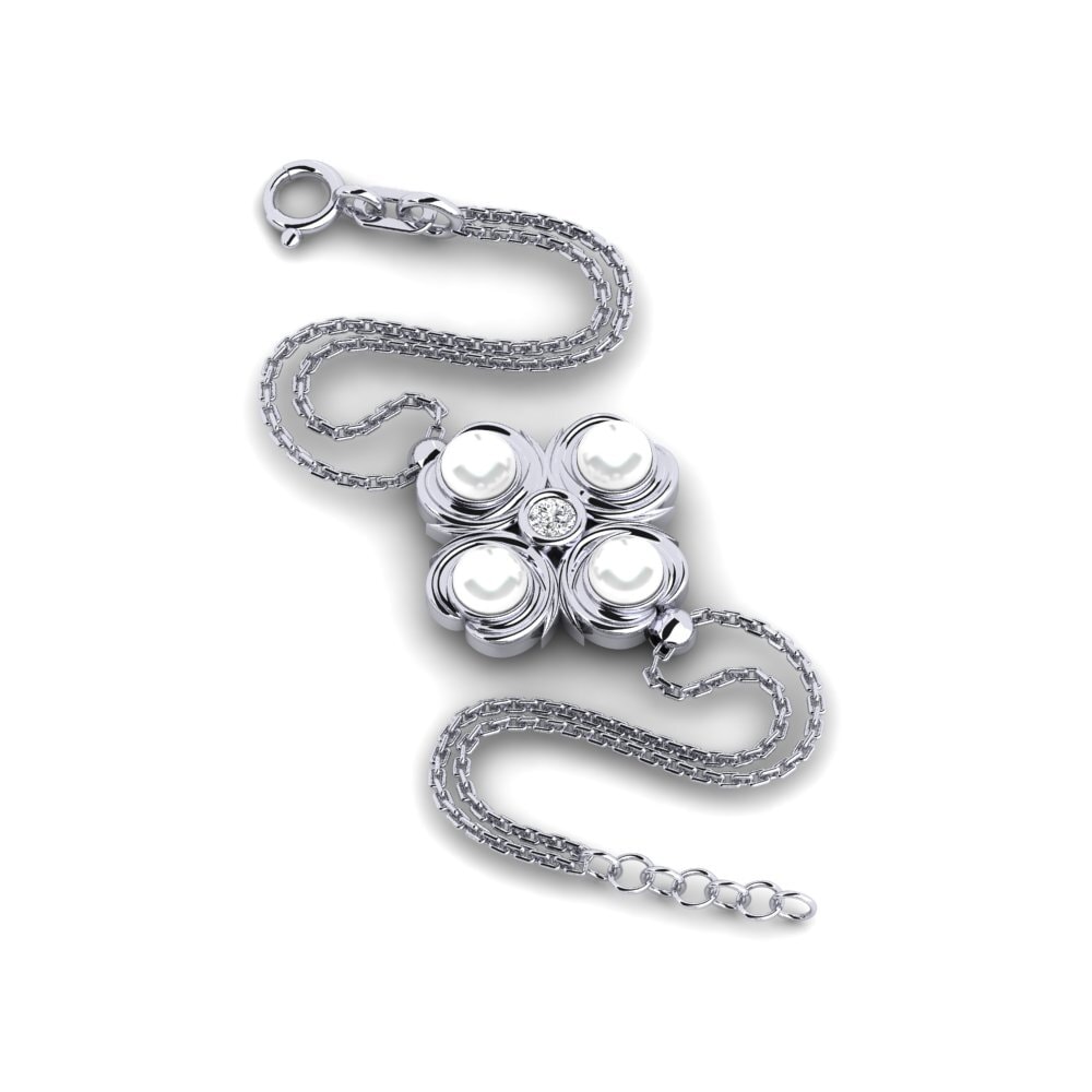 950 Platinum Lab Grown Diamond Women's Bracelet Clunainach