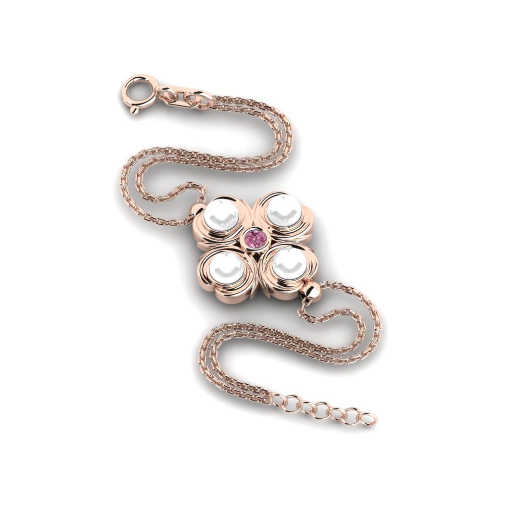 Rotgold 585 Rhodolit-Granat Damen armband Clunainach