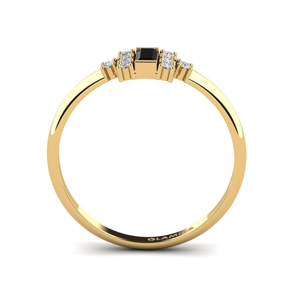 Black Onyx Engagement Ring Coerce