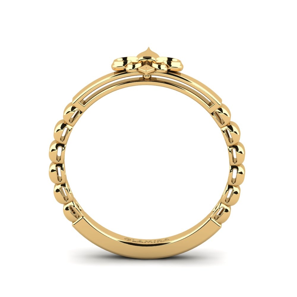 9k Oro Amarillo Anillo Coewa