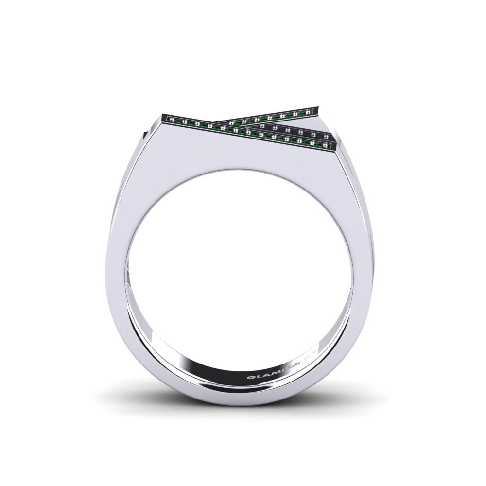 Circonita Verde Anillo de Hombre Cohen
