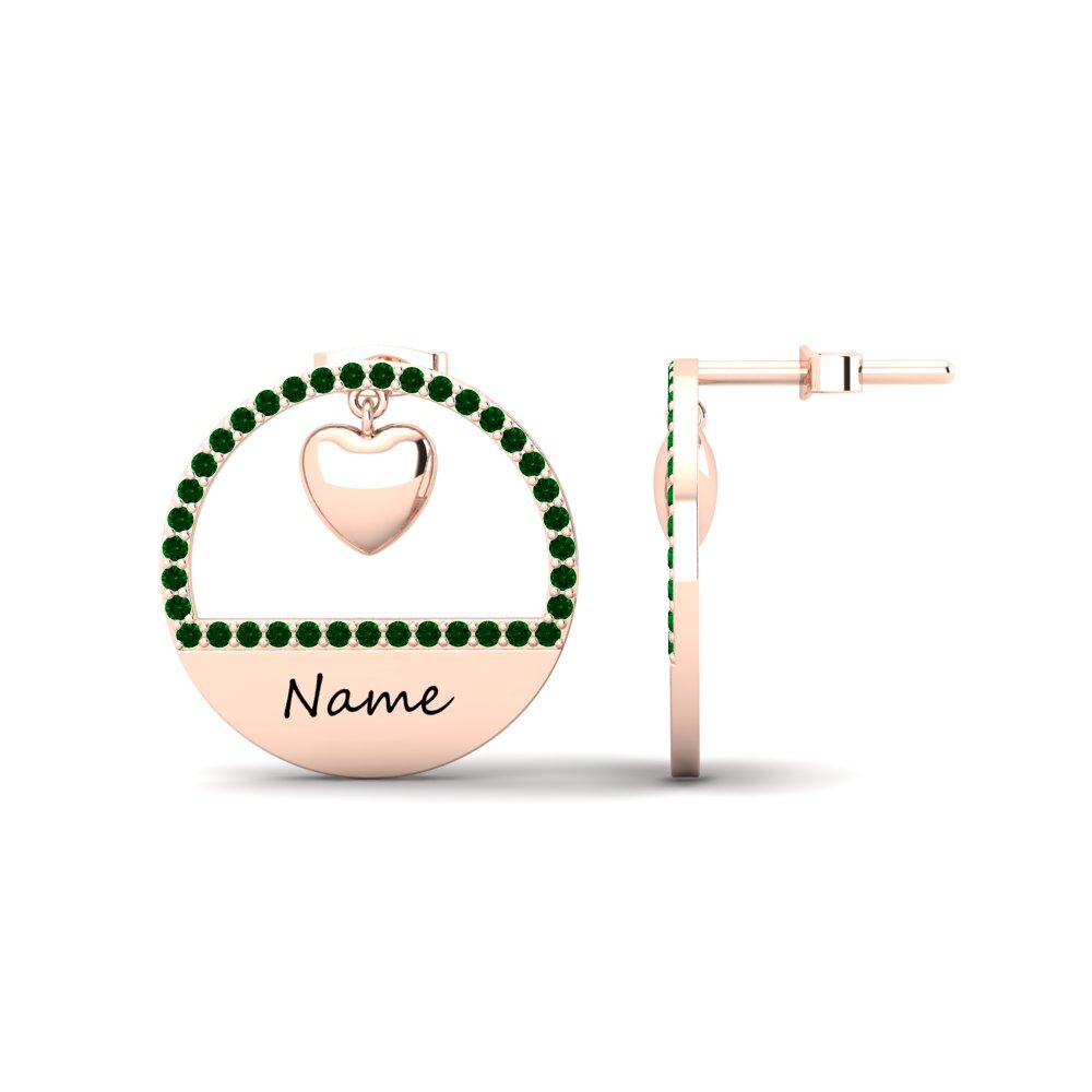 Green Zirconia Women's Earring Colerea