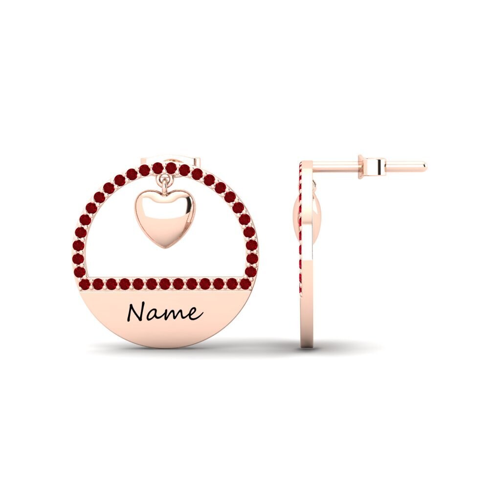 Red Zirconia Women's Earring Colerea