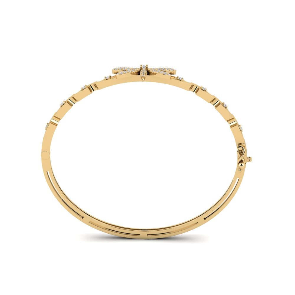 Achetez Bracelet jonc femme Colihaut en Or Jaune 375 Diamant 0.03 ...