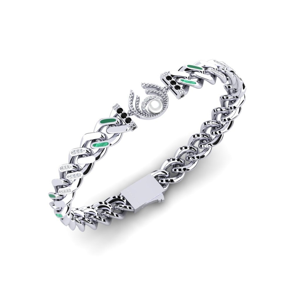 Round Black Diamond Women's Bracelet Collaris