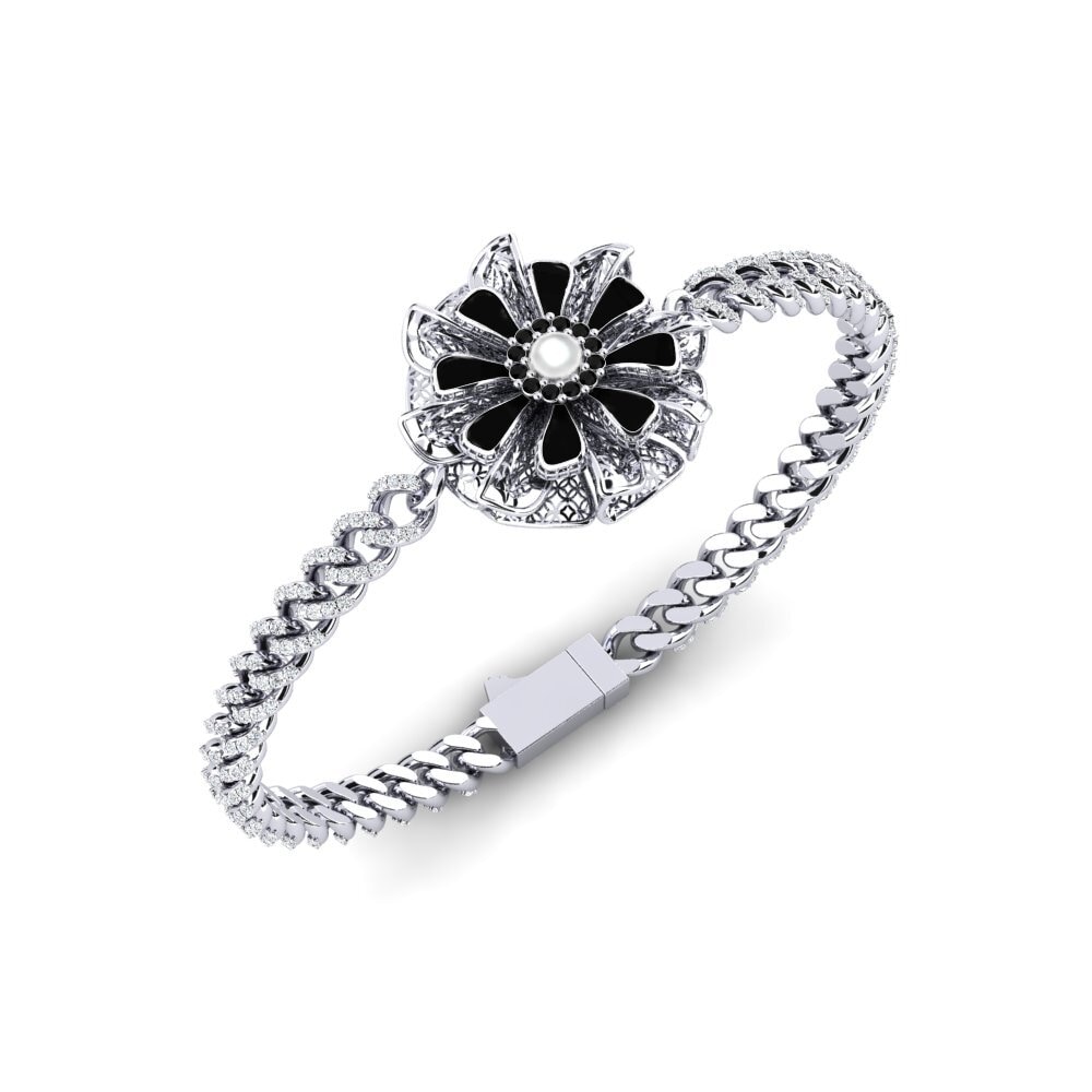 Round Black Diamond Women's Bracelet Colpako