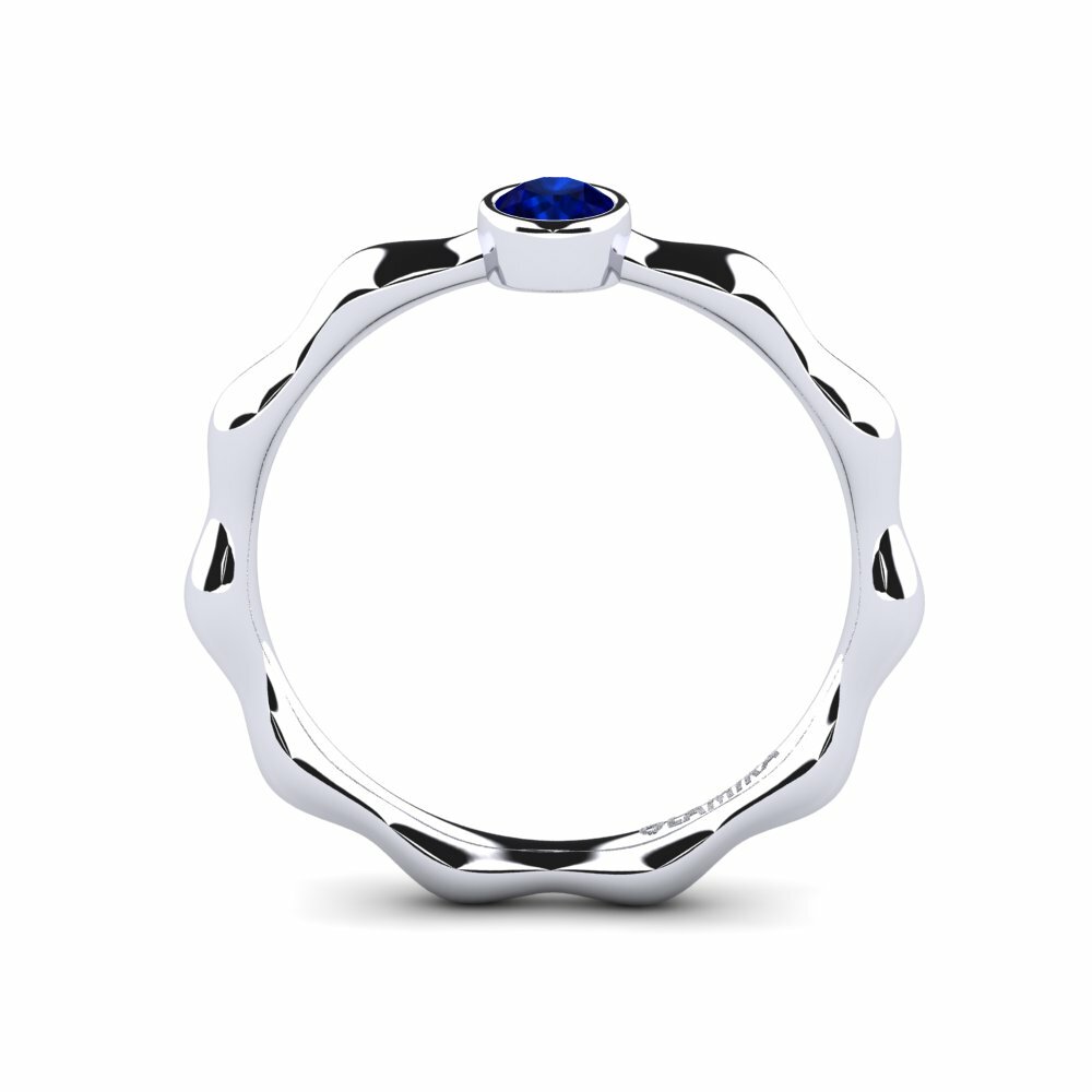 Zafiro Anillo de Mujer Comfort