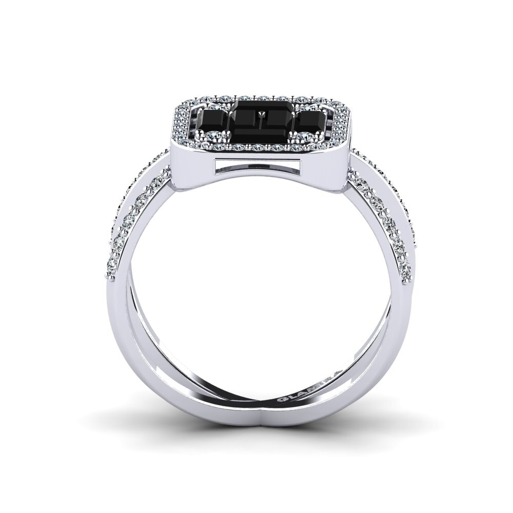 Black Diamond Engagement Ring Compleat