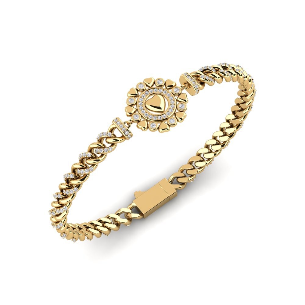 Compre Pulsera de Mujer Contracker en corte Redondo 0.12 Quilates 9k ...