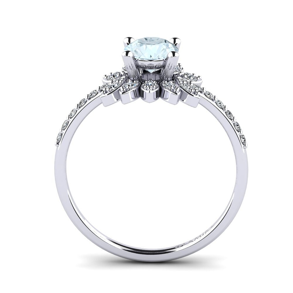 Aquamarine Women's Ring Coqu