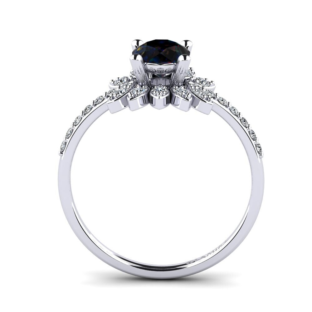 Black Opal Women's Ring Coqu
