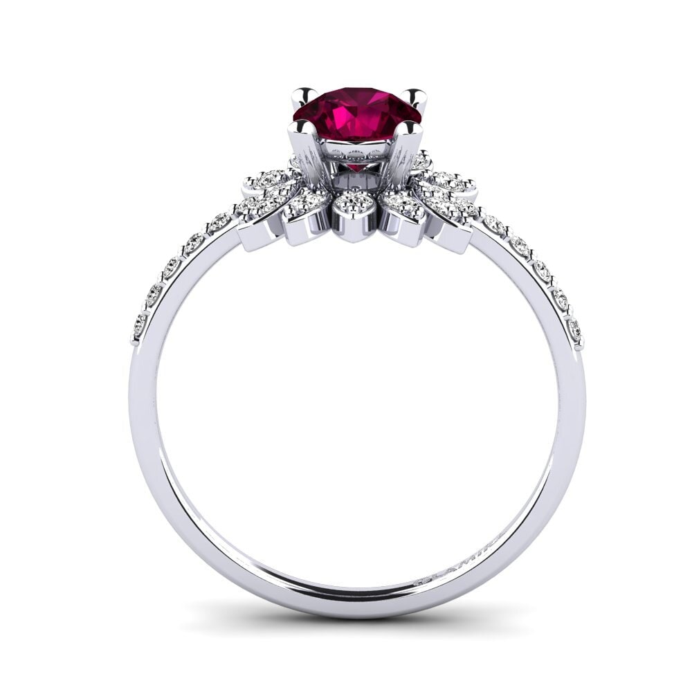 Rhodolite Garnet Women's Ring Coqu
