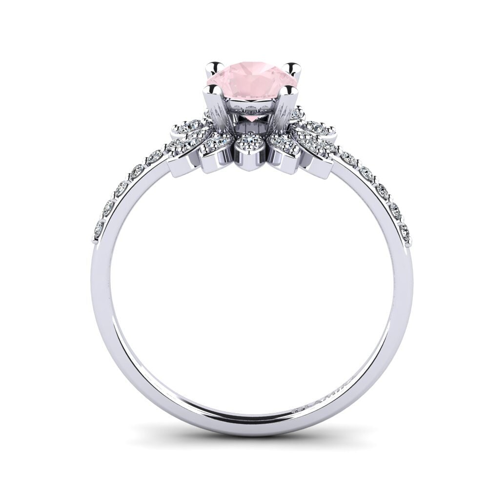 Rose Quartz Women's Ring Coqu