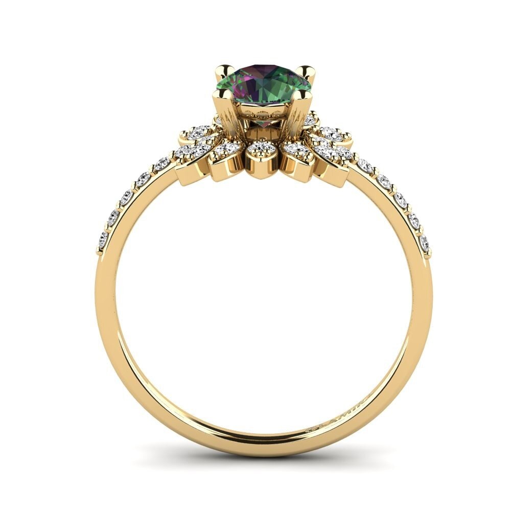 Topacio Místico Anillo de Mujer Coqu