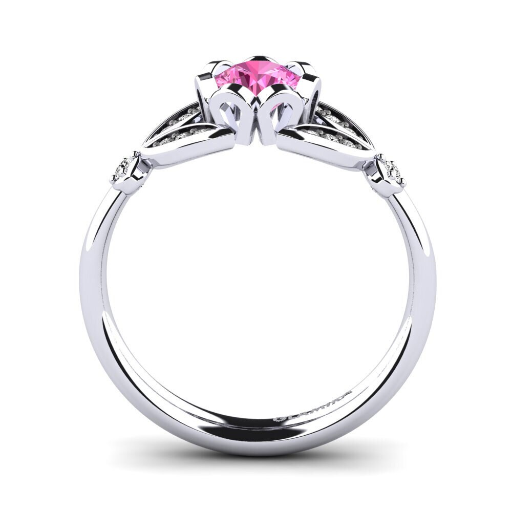 Topacio Rosa Anillo de compromiso Coralee