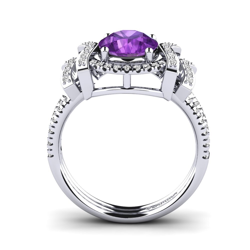 Amatista Anillo de compromiso Coralie