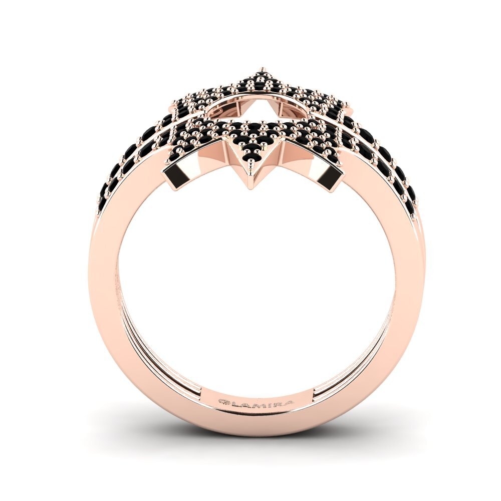 Saphir noir Bague Corcaroli