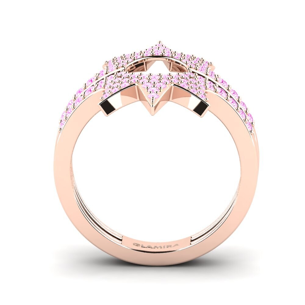 Zafiro Rosado Anillo Corcaroli