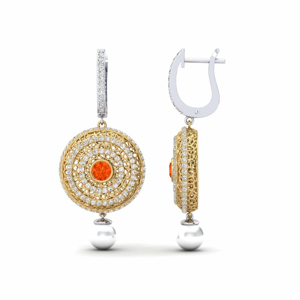 Opale de Feu Boucle d'oreille femme Cordagel