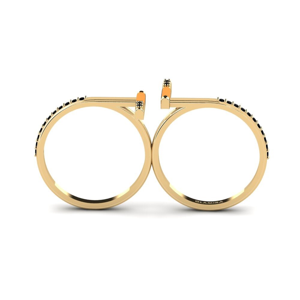 Zafiro negro Anillo Corfu