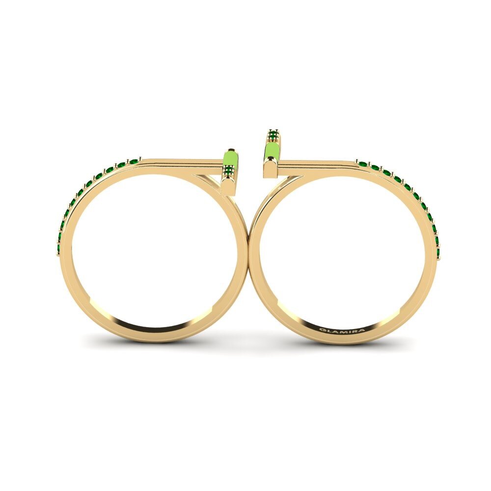 Grüner Zirkonia Ring Corfu