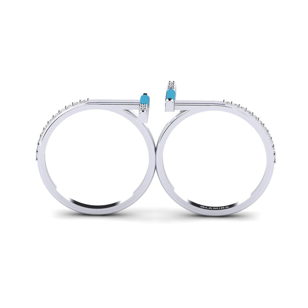 Or Blanc 14k Bague Corfu
