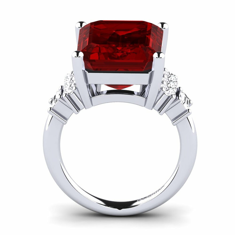 Rubis (créé en laboratoire) Bague Corine