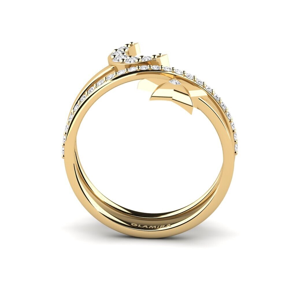 diamante-safira Anel Corinthes